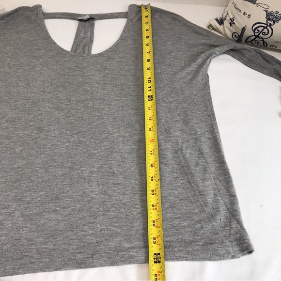 Lascana for Venus | Long sleeve Open Back Top, Grey-medium - Picture 9 of 10